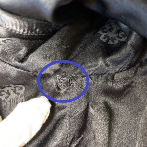 Chrome Hearts Black Leather Jean Jacket w/ White Pinstripe (Vintage) - Picture 14 of 14